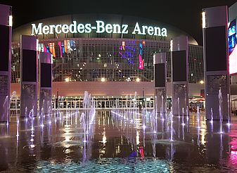 Fontänenfeld Mercedes Platz Berlin